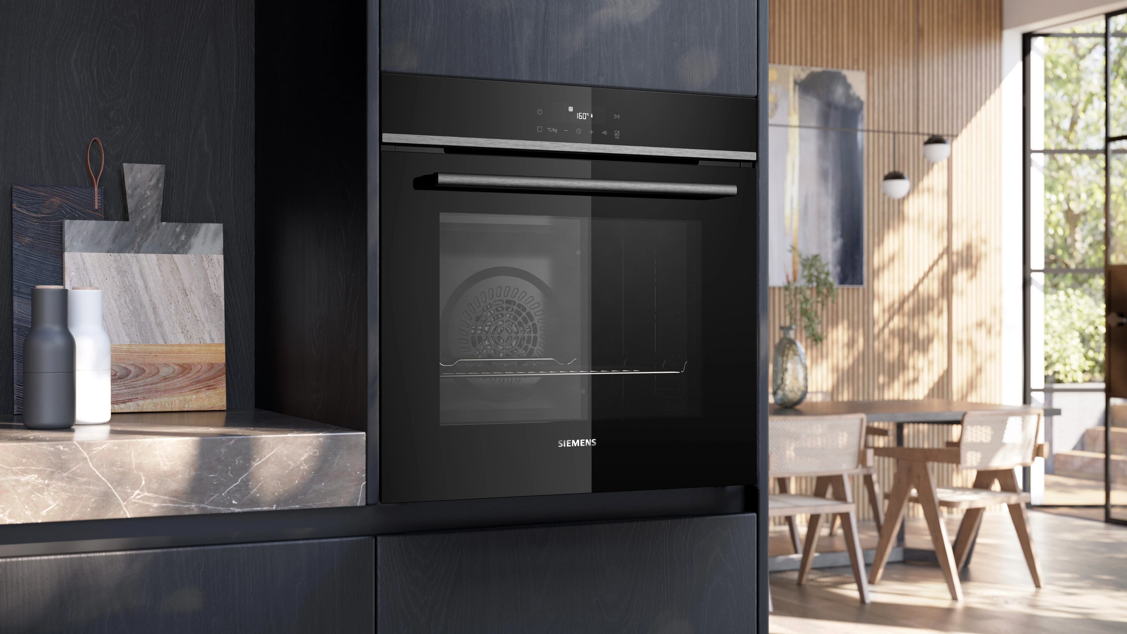 SIEMENS Pyrolyse Backofen iQ300 HB572ABS3, mit Teleskopauszug nachrüstbar